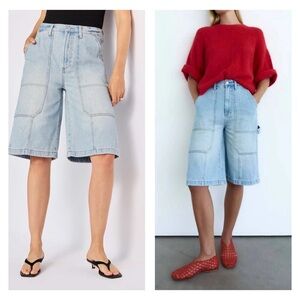 PISTOLA Carter High Rise Utility Short Denim